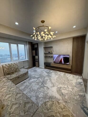 сдаю квартиру в районе джал: 3 комнаты, 95 м², Элитка, 13 этаж, Дизайнерский ремонт — 13