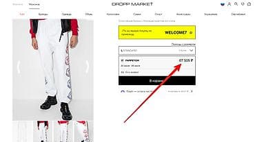 аниме вещи: Мужские брюки, L, Moncler, Новый, цвет - Белый, Самовывоз — 3