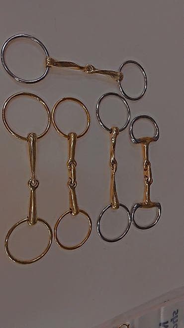 Үй жаныбарлары: Трензель для лошади (двухсоставной, кольца-«оливки») - Тип: трензель — 5