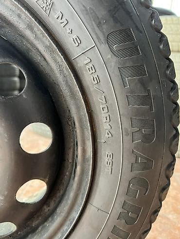 diska 14: Зимнее колесо в сборе на штампованном диске. - Шина: Goodyear — 2