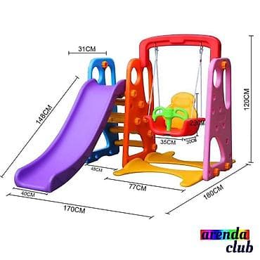 горка 4: Детский игровой комплекс «горка + качели» - Конфигурация: пластиковая — 1