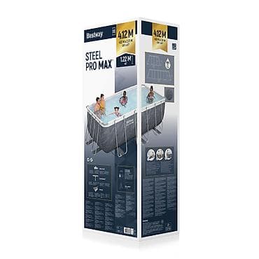 Прямоугольный каркасный бассейн Bestway Steel Pro MAX. Размер — 5