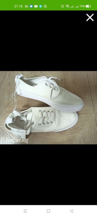 Кроссовки, 37, H&M, Новый, цвет - Белый, Самовывоз