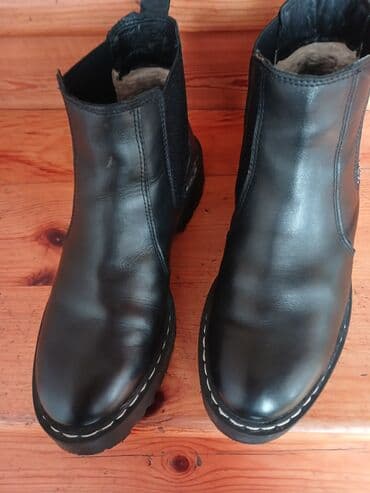 кожаный обувь: Сапоги челси — 1