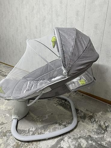 Детская одежда и обувь: Детский шезлонг, Электронная, Другой материал, цвет - Серый — 1