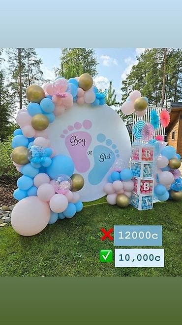 балон 12: Воздушные шарики и декоративные композиции для выписки из роддома — 4