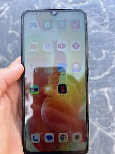 Redmi, Redmi 12C, Б/у, 128 ГБ, цвет - Черный, 2 SIM