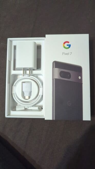 Аксессуары для мобильных телефонов: Google Pixel 7, Б/у, 128 ГБ, цвет - Черный, 1 SIM, eSIM — 2