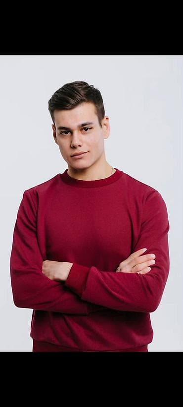 арзан кийим: Унисекс свитшот (базовый, без принтов) Доставка по городу Бишкек - — 2