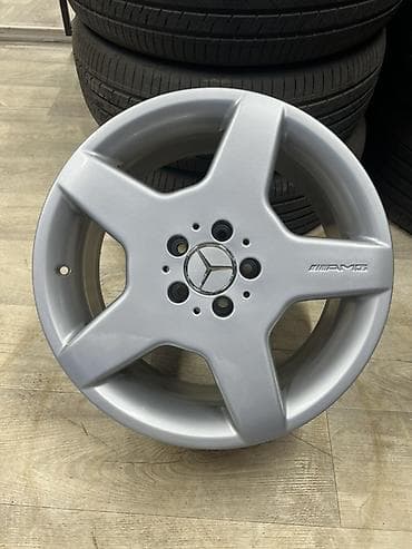 66: Литые Диски R 18 AMG, Комплект, отверстий - 5, Б/у — 1