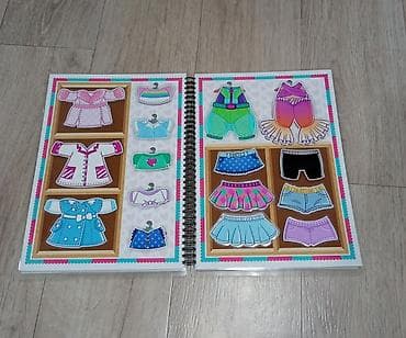 огромные плюшевые игрушки: Игры на липучках 
Альбом -одевашка на липучках "Модницы Лол" — 5