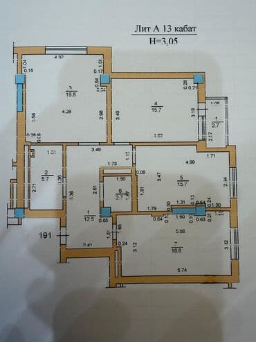 сдаю квартиру в районе джал: 3 комнаты, 95 м², Элитка, 13 этаж, Дизайнерский ремонт — 18