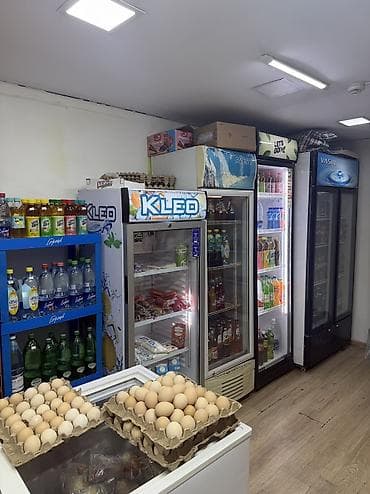 работа магазинах: 7 мкр Продается готовый продуктовый магазин Площадь: 10м2 — 2