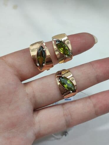 свадебное платье для высокой невесты: Серебряный Набор Серебро  напылением золото 925 Размеры имеются — 3