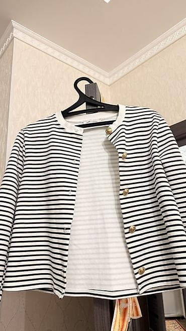 Кардиган, Трикотаж, Короткая модель, Осень-весна