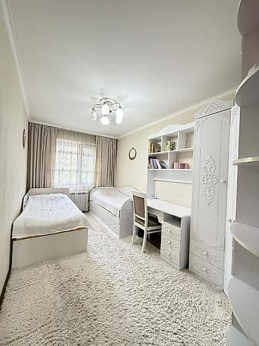 flat osh: 3 комнаты, 55 м², 104 серия, 1 этаж, Евроремонт — 7