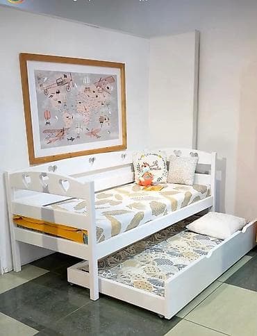 диваны кравать: Детская выкатная кровать-диван с дополнительным спальным местом. С — 1