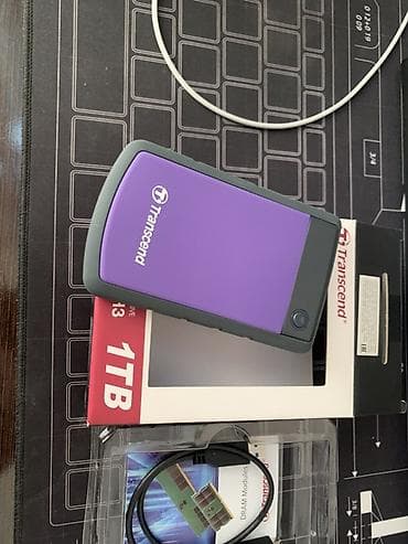 наушники ретро: Внешний жесткий диск Transcend StoreJet 25H3, 1 ТБ. Основные — 2