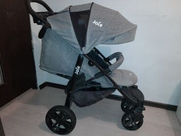 детские зимние комбинезоны с мехом: Коляска, цвет - Серебристый, Б/у — 2