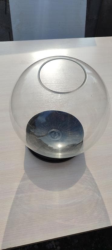 фонарик для дома: Стеклянный плафон/рассеиватель в форме сферы для светильника. диаметр — 1