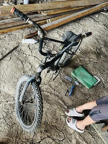 детский велосипед с алюминиевой рамой 16: BMX велосипед, Рама XS (130 -155 см), Б/у — 3
