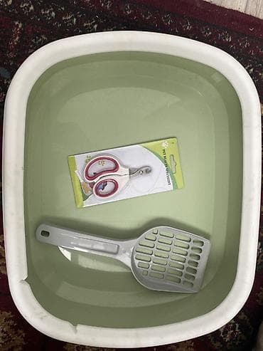 купить животных в бишкеке: Рюкзак‑переноска для кошек/малых собак + лоток с совком и когтерез — 4