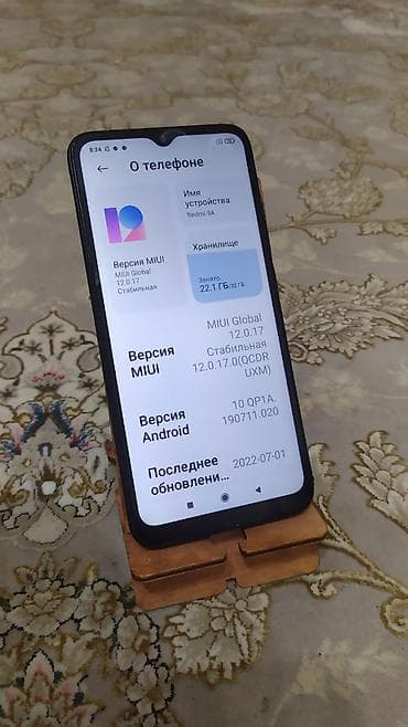 cd disk: Redmi, Redmi 9A, Б/у, 32 ГБ, цвет - Черный, 2 SIM — 2