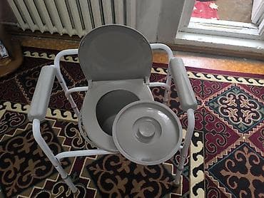 Стул-туалет (комод) для взрослого - Прочная стальная рама с