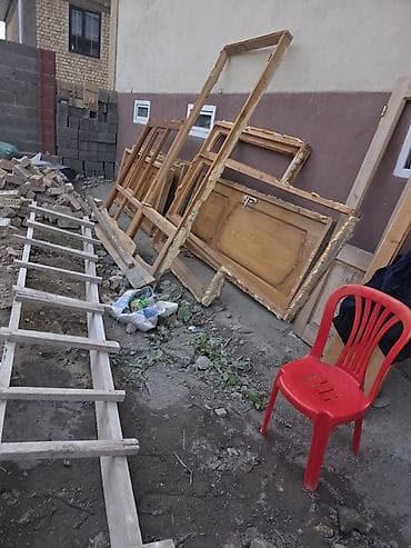 опилки стружка: Межкомнатная дверь, Новый, Глухие, Деревянная, цвет - Коричневый — 4