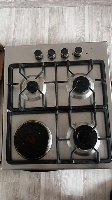 Встраиваемая комбинированная варочная панель 60 см (нержавеющая