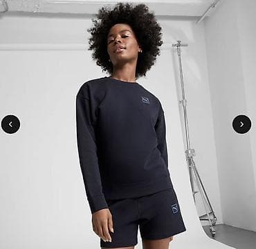 nike tech flece: Женский комплект PUMA: свитшот + шорты, темно‑синий Оригинал 🇺🇸 На — 1
