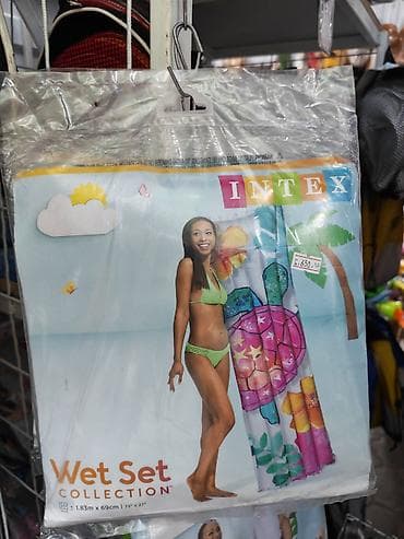 Надувной матрас для плавания Intex Wet Set Collection. - Яркий дизайн