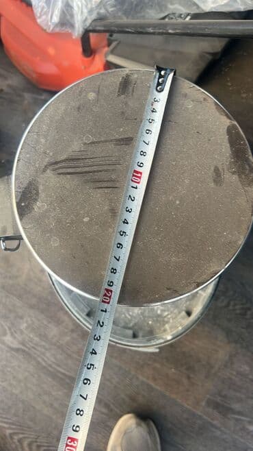 набор школьника: Мусорные ведра металлические нержавейка. Нам не подошли по размеру — 4