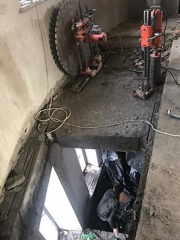 Алмазная Резка стен, проёмов, дверей,бурение, окон, бетонных at lalafo.kg Алмазная Резка стен, проёмов, дверей,бурение, окон, бетонных