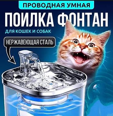 Үй жаныбарлары: Поилка фонтан, очень качественная по дешёвой цене. Звонить можно на — 1