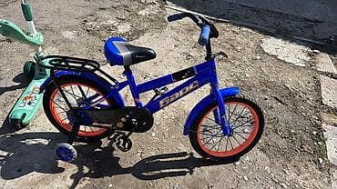 Детский велосипед 4-6 лет почти новый
Самокат 
5 тыс сом