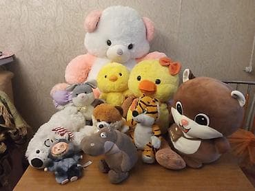 Игрушки мягкие в хорошем состоянии по штучно at lalafo.kg Игрушки мягкие в хорошем состоянии по штучно
