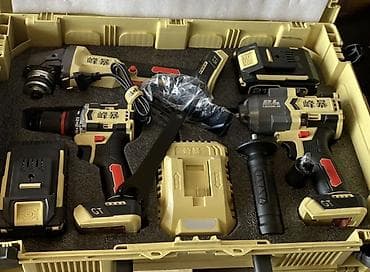 brushless: Набор фенбао 3в1 Аккумуляторный набор инструментов в кейсе Состав — 1
