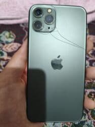 айфон 11 мини бу: IPhone 11 Pro, Колдонулган, 256 ГБ, Blue Titanium, Каптама, 71 % — 2