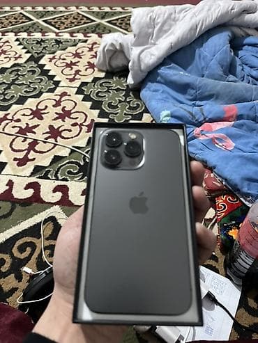 для микрофона: IPhone 13 Pro, Б/у, 128 ГБ, Серебристый, Коробка, 84 % — 6