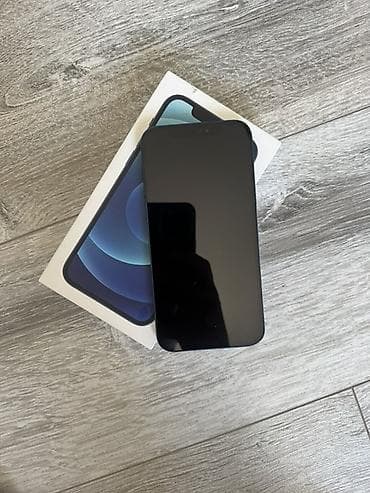 9 iphone: IPhone 12, Б/у, 64 ГБ, Синий, Коробка, 76 % — 2