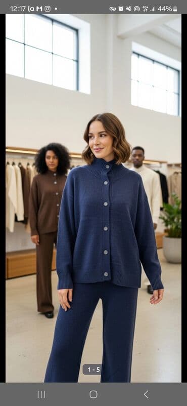 Киреге берилүүчү кийимдер: Двойка трикотажная женская - Состав: мягкий вязаный трикотаж с — 6