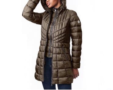 купить женский пуховик большого размера: Пуховик, По колено, XS, 2XL — 4