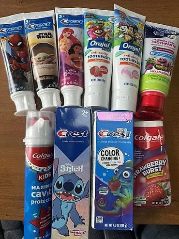 свинка пеппа: Детские зубные пасты в ассортименте (разные бренды и вкусы) — 1