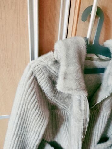 срочно в связи с переездом: Дубленка, Китай, По колено, Двусторонняя модель, 2XL — 4