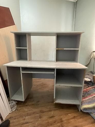 Компьютерные столы: Комплект офисной мебели, Шкаф, ДСП, цвет - Серый — 3