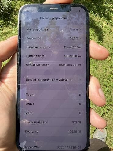часы с пульсометром: IPhone 12 Pro, Б/у, 512 ГБ, Pacific Blue, Чехол, 74 % — 4