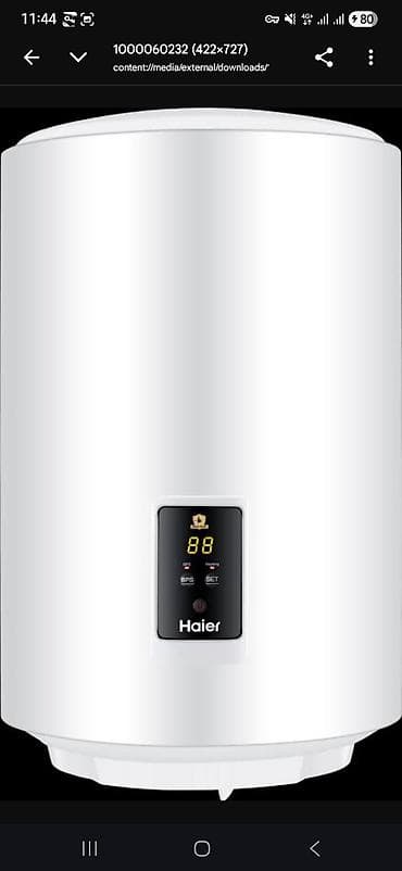 hozon neta u: Накопительный водонагреватель Объем бака: 80 л, Haier, Электрический, Панель управления, Нержавейка, Б/у — 1