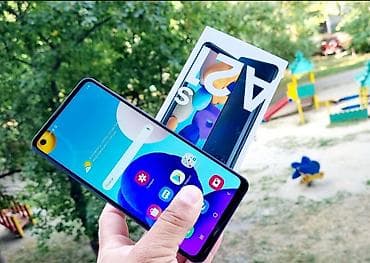 sony 4k: Samsung Galaxy A21S, Б/у, 128 ГБ, цвет - Синий, 1 SIM, 2 SIM, eSIM — 1