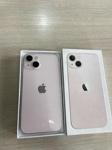 IPhone 13, Б/у, 128 ГБ, Розовый, Кабель, Коробка, 89 %